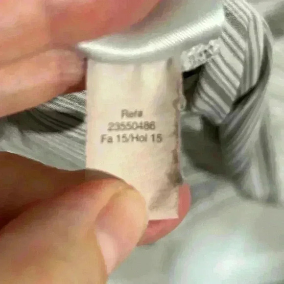 Eddie Bauer Women's Size Small Long Sleeve Shirt Gray/White Stripe. Layering. - Picture 8 of 9